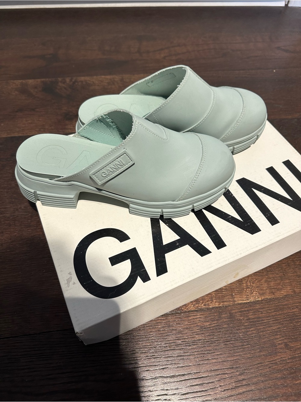 Ganni City Round Toe Slip-On Mules